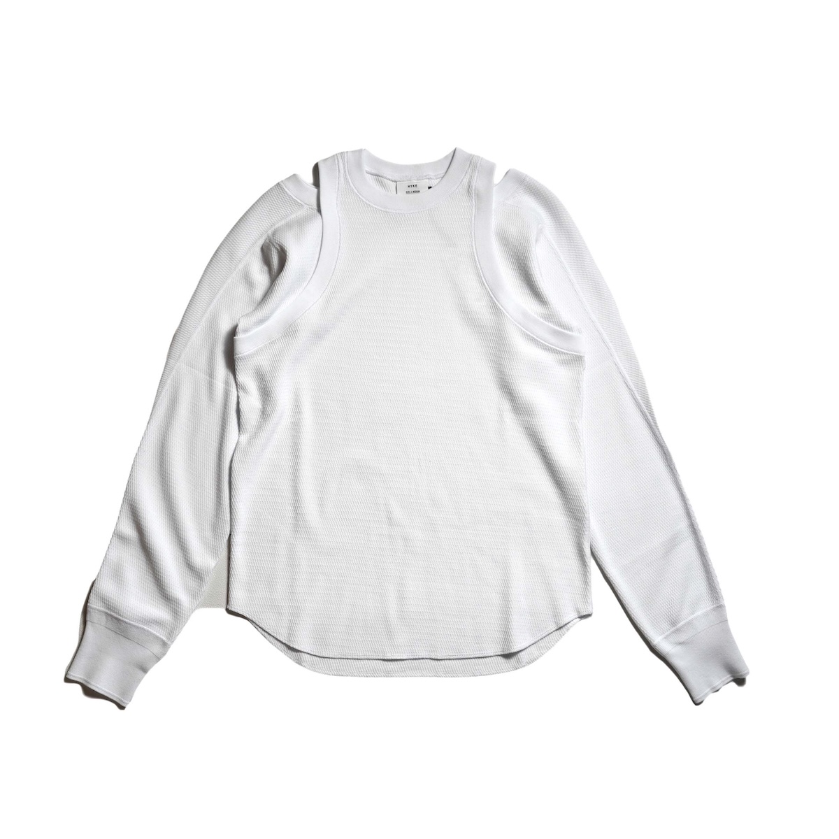 HYKE / THERMAL LAYERED SHIRT (White)