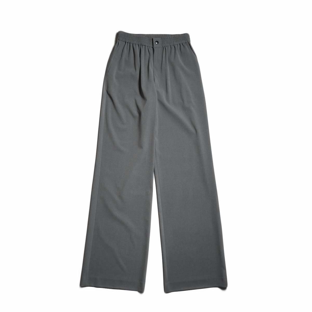 HYKE / STRETCH WIDE LEG PANTS (Charcoal)