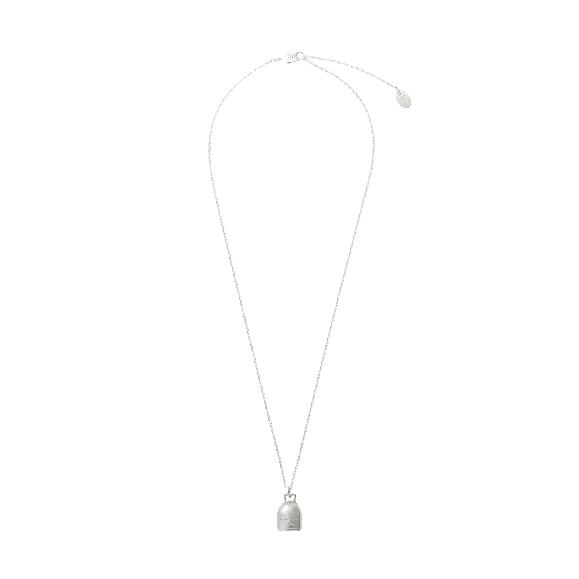 HYKE × END CUSTOM JEWELLERS / GOOD LUCK BELL NECKLACE (Silver)