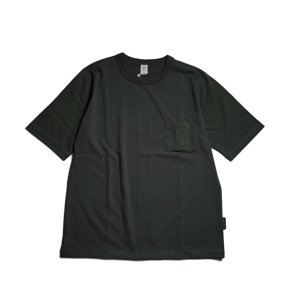 Jackman × LAVENHAM / Grace QLT Pocket T-shirt (Rosin Green)