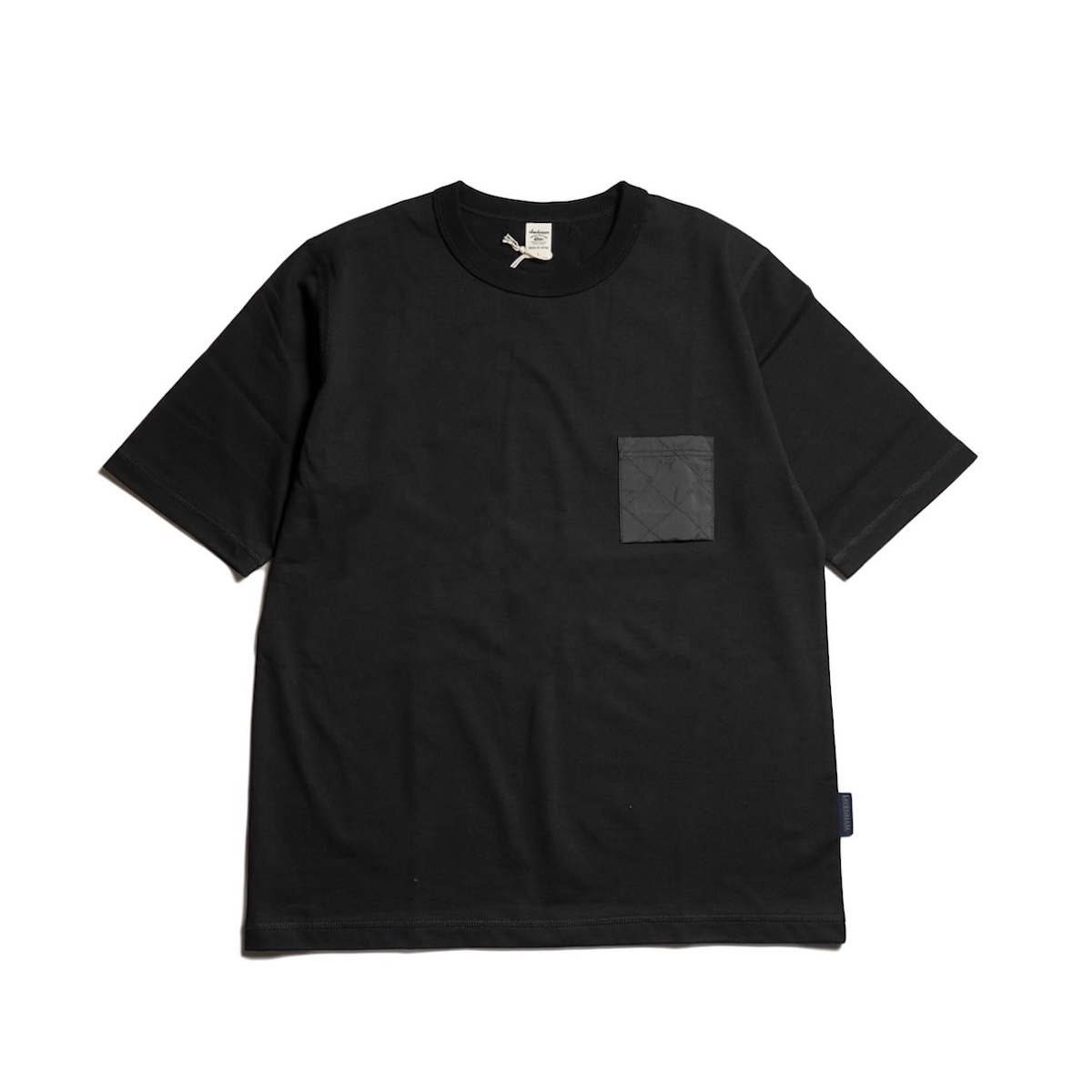Jackman × LAVENHAM / Grace QLT Pocket T-shirt (Sable Black)