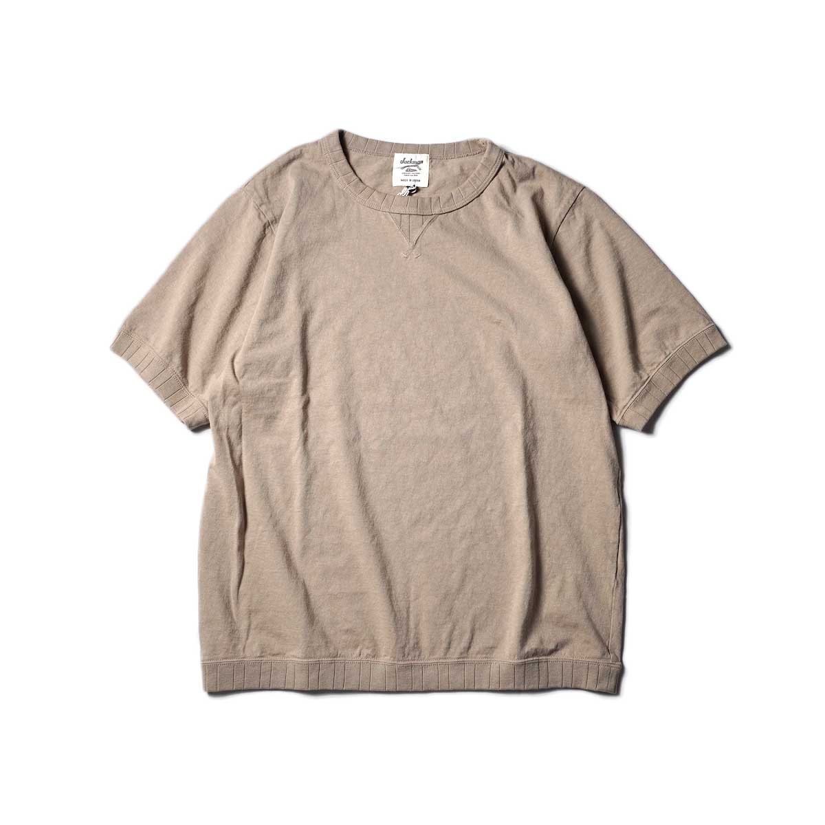 Jackman / Rib T-Shirt (Beige)正面