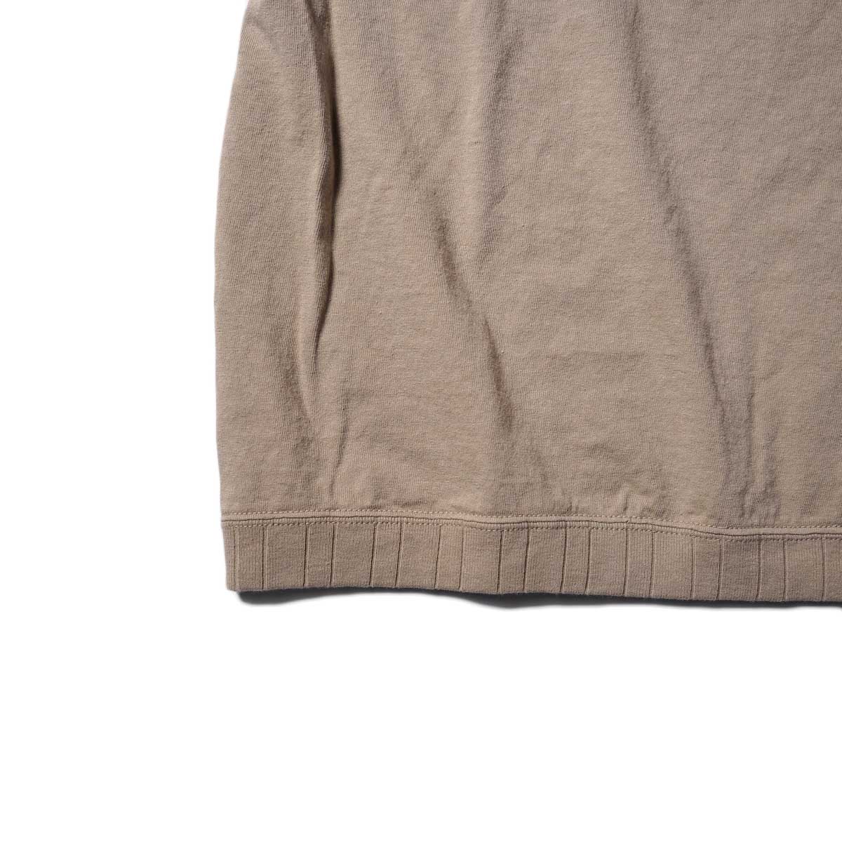Jackman / Rib T-Shirt (Beige)裾