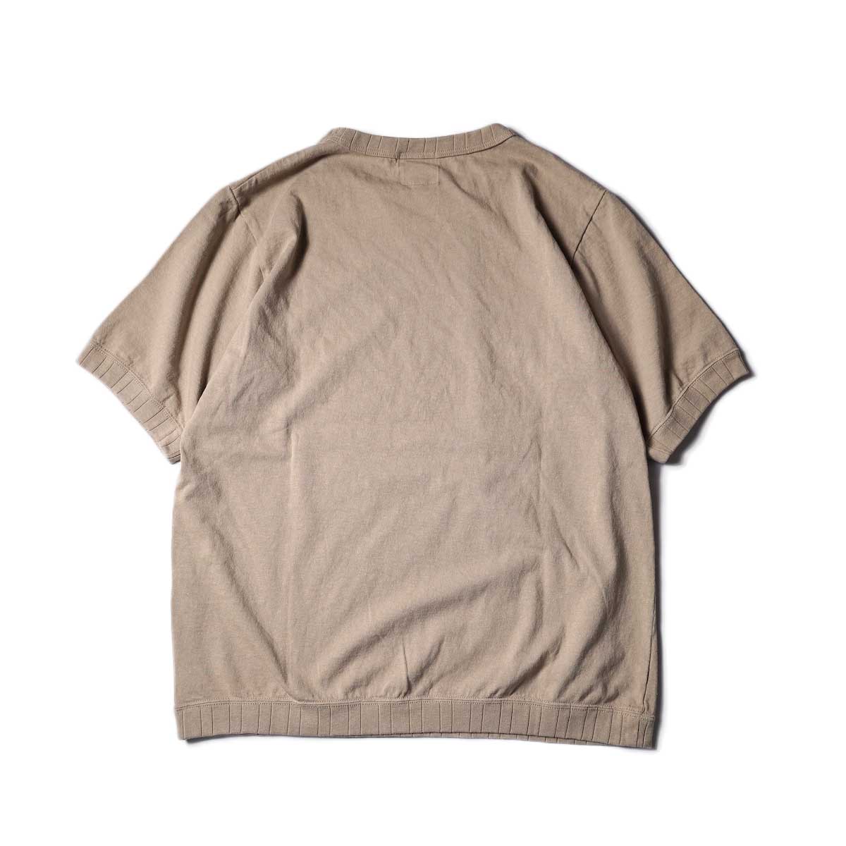 Jackman / Rib T-Shirt (Beige)背面