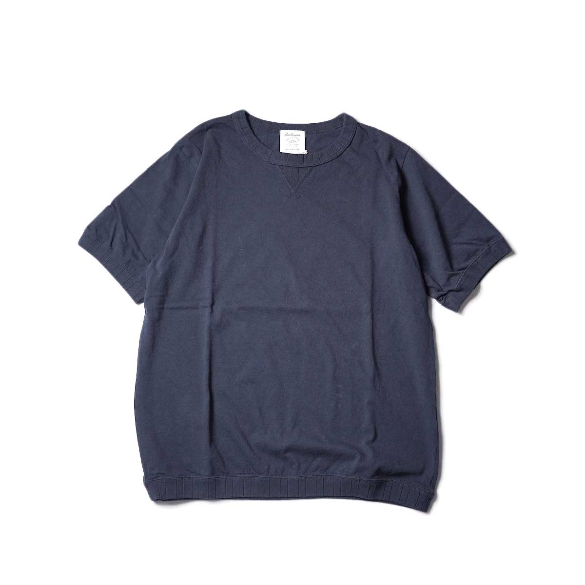 Jackman / Rib T-Shirt (Dark Navy)正面