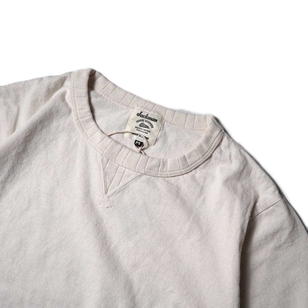 Jackman / Rib T-Shirt (Kinari)ネック
