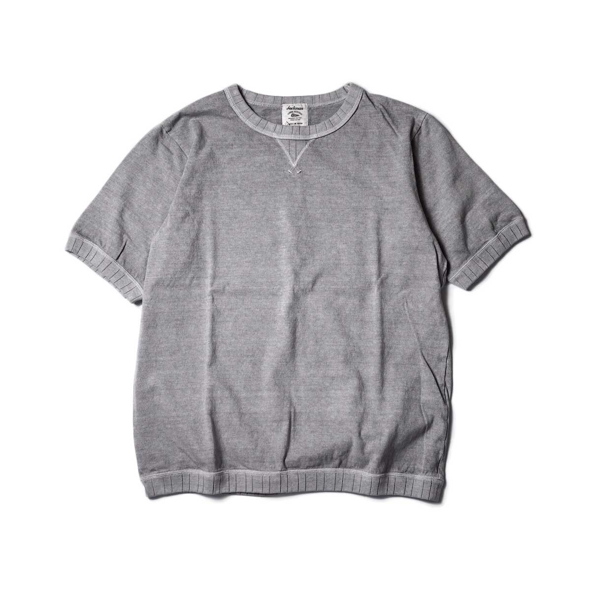 Jackman / Rib T-Shirt (Mid Gray)正面