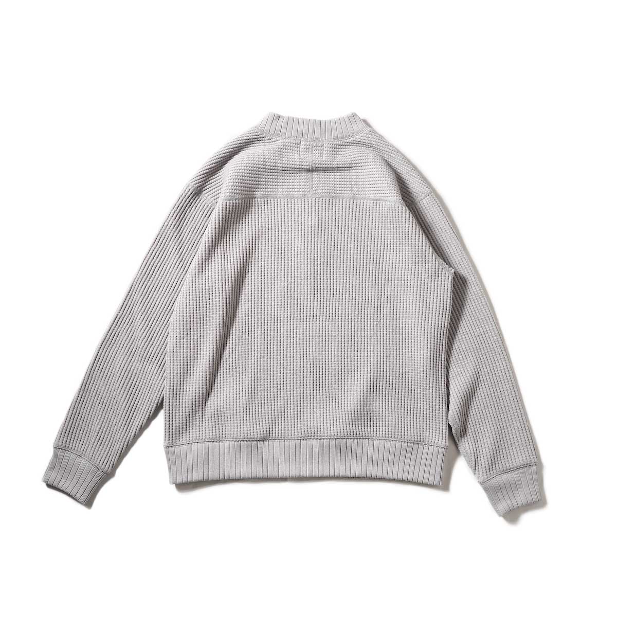 Jackman / Waffle Midneck (Solid Gray)背面