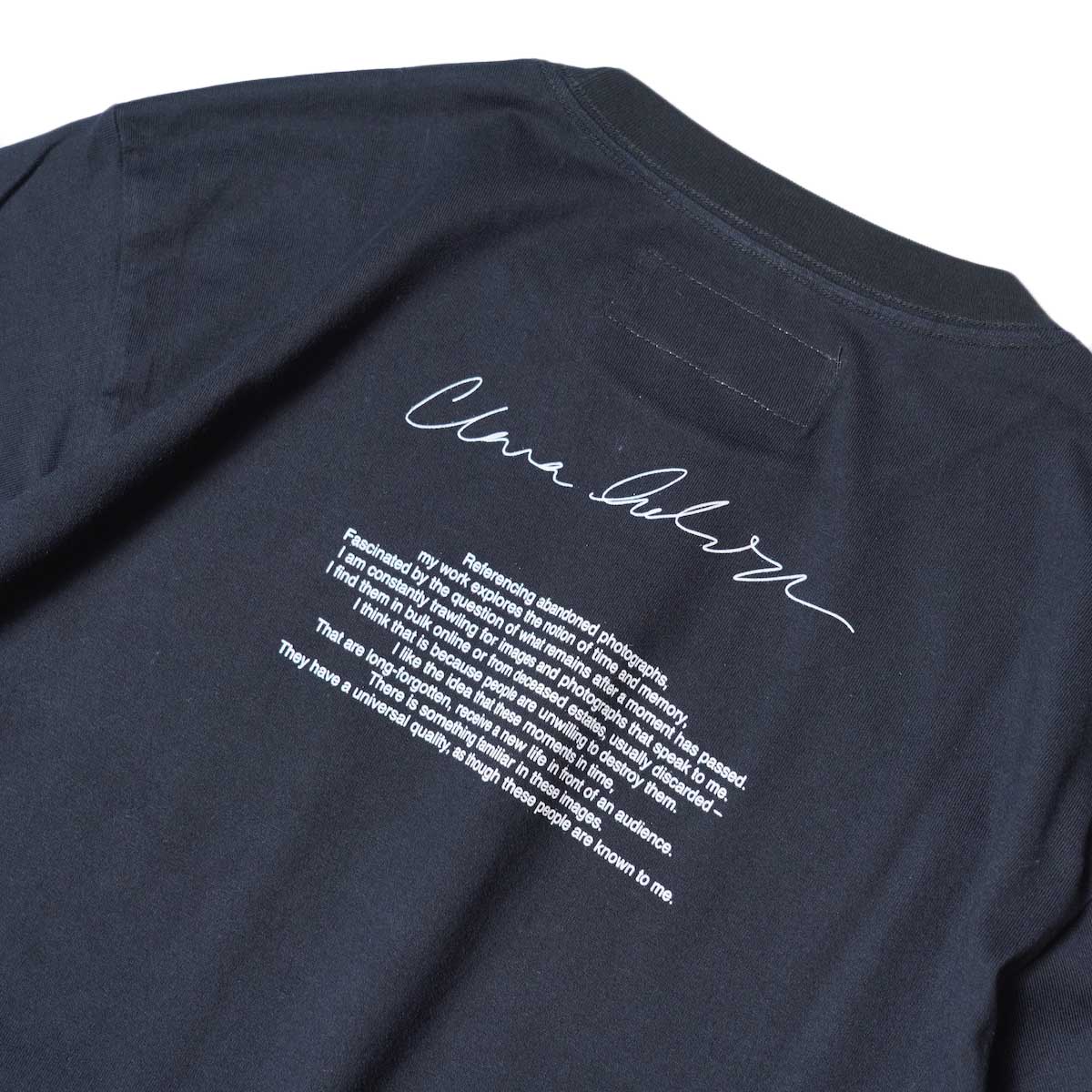 JANE SMITH / YELLOW SMOKE SHORT S/S T-Shirt (Black) 背面プリント