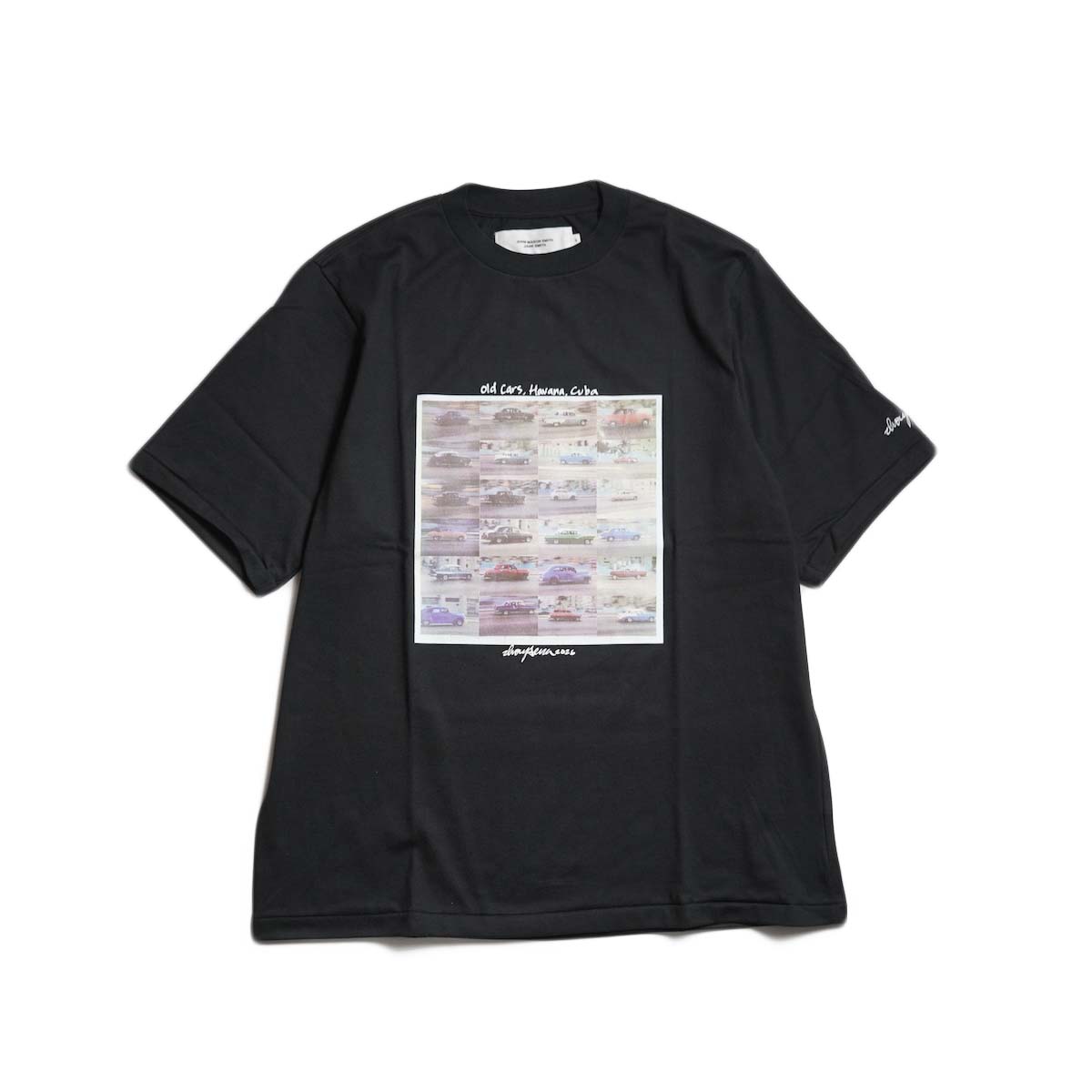 JANE SMITH / IVORY SERRA OLD CARS HAVANA, CUBA S/S T-SHIRT (Black)