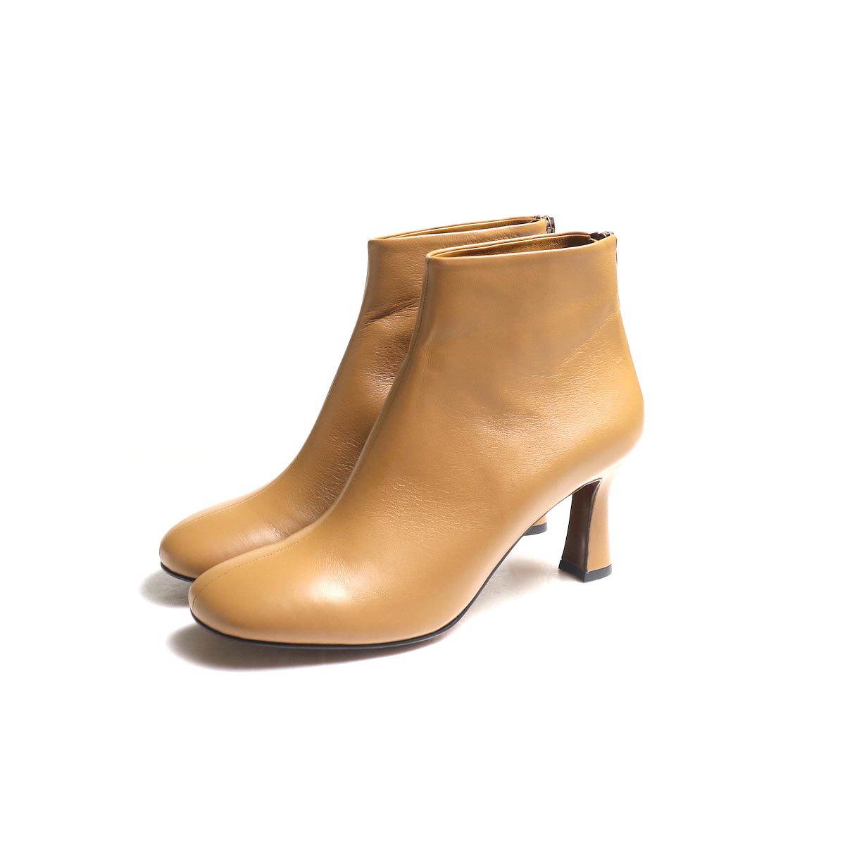 JANE SMITH / SHORT BOOTS -Camel