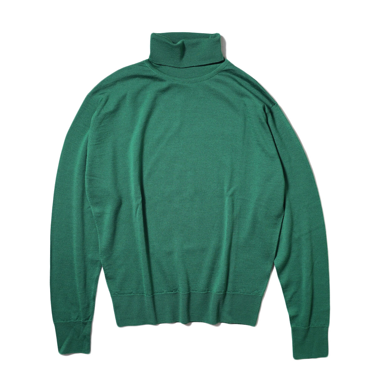 JOHN SMEDLEY / SWEATER RC LS (Ever Green)