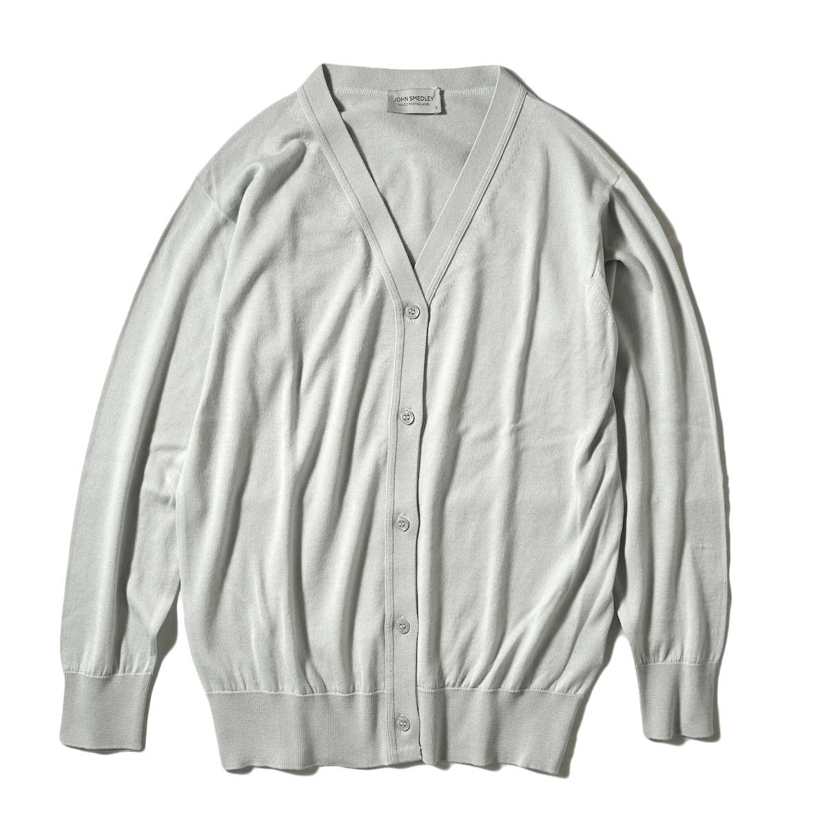 JOHN SMEDLEY / WOMENS CARDIGAN VN LS (Cloud)