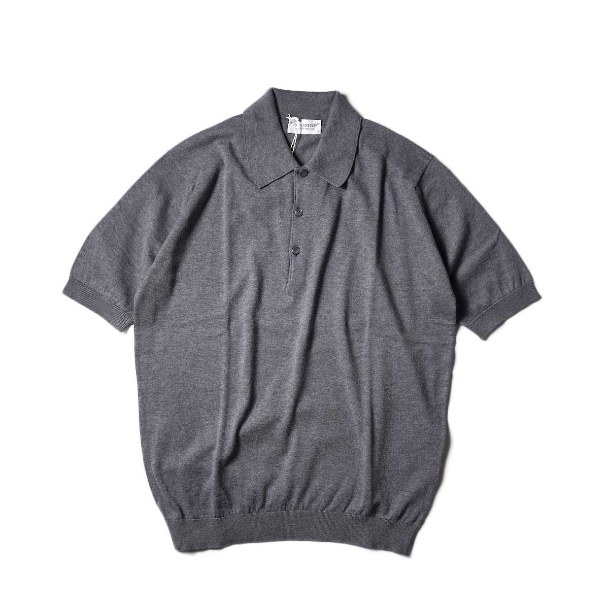 JOHN SMEDLEY / ISIS S/S Knit Polo (Charcoal)