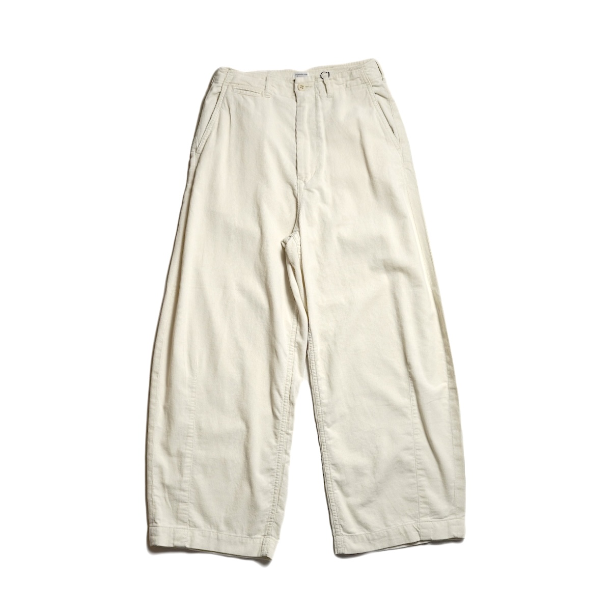 KHA:KI / OVAL CORD TROUSERS (Ecru)