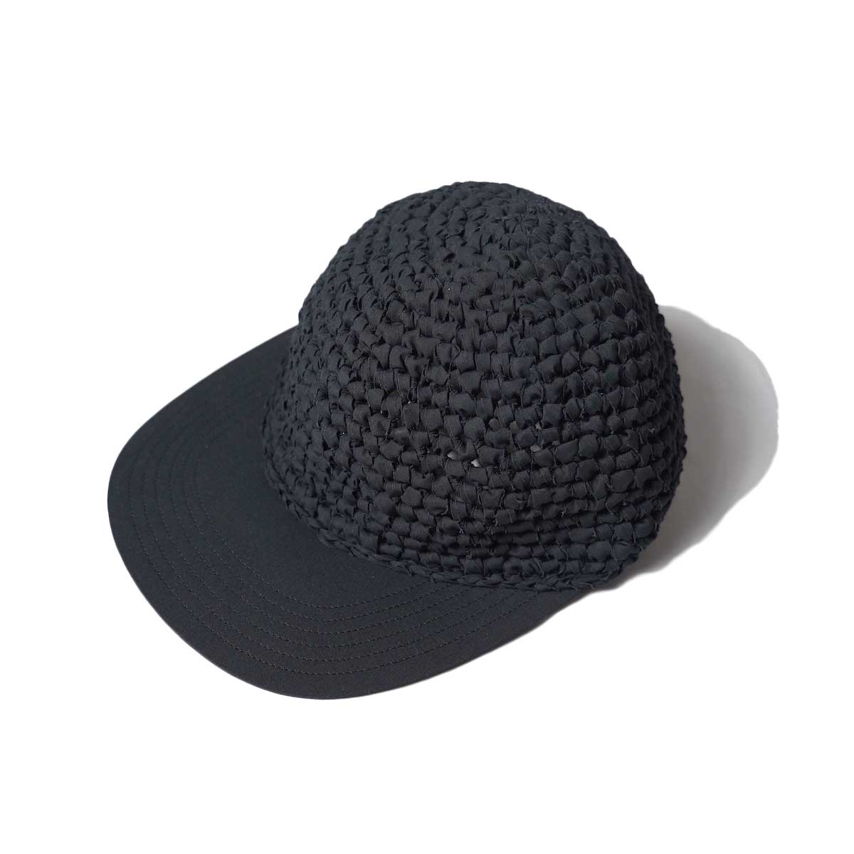 KIJIMA TAKAYUKI / TAPE YARN KNIT BB CAP (Black)