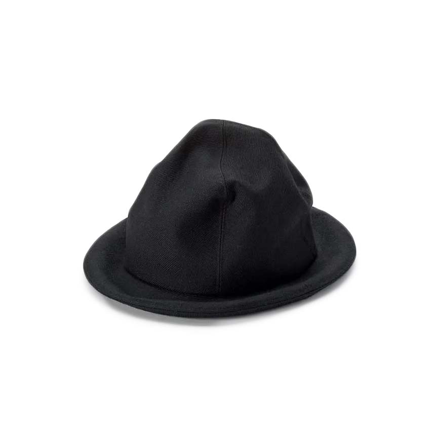 KIJIMA TAKAYUKI / MYYYY262023 SHETLAND WOOL SERGE MOUNTAIN HAT (Black)