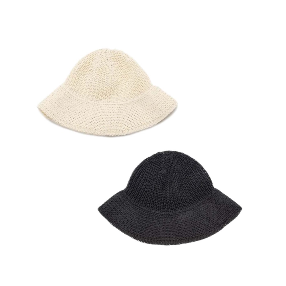KIJIMA TAKAYUKI / WKNY261109 POLY WASHI KNIT METRO HAT  (Ivory / Black)