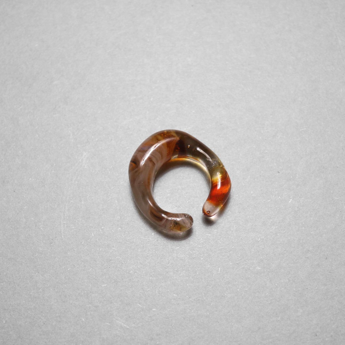 LAN / glass ear cuff &amp;amp;amp;amp;amp;amp;amp;amp; ring marble (D)