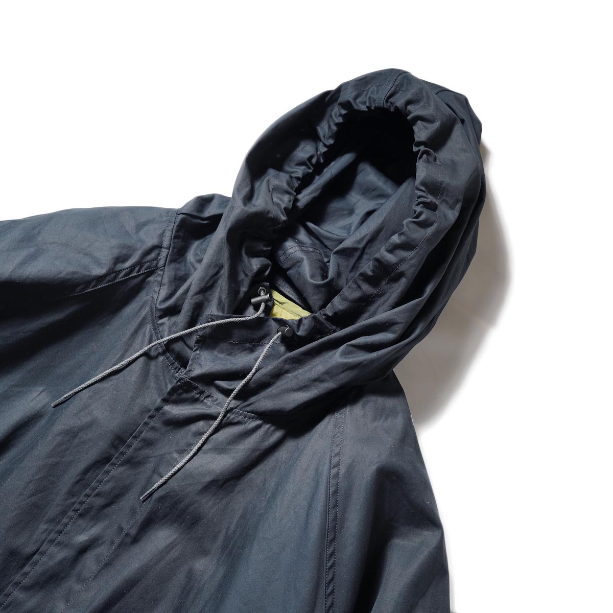 MADE IN STANDARD / sashland 90s snow parka with dead-stock lining water ploof cotton twill (Dk.Navy)フード