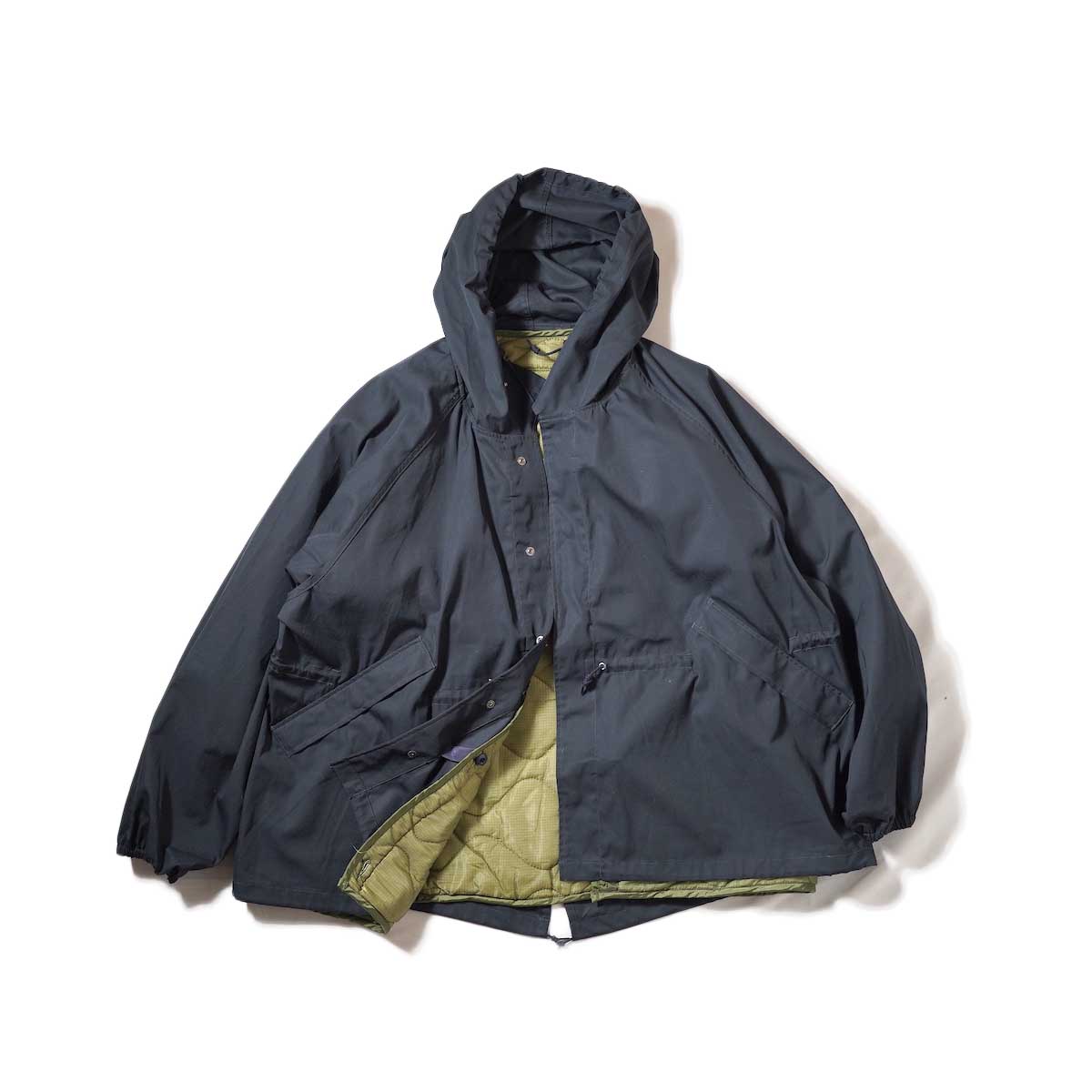 MADE IN STANDARD / sashland 90s short snow parka with dead-stock lining (Dk.Navy)