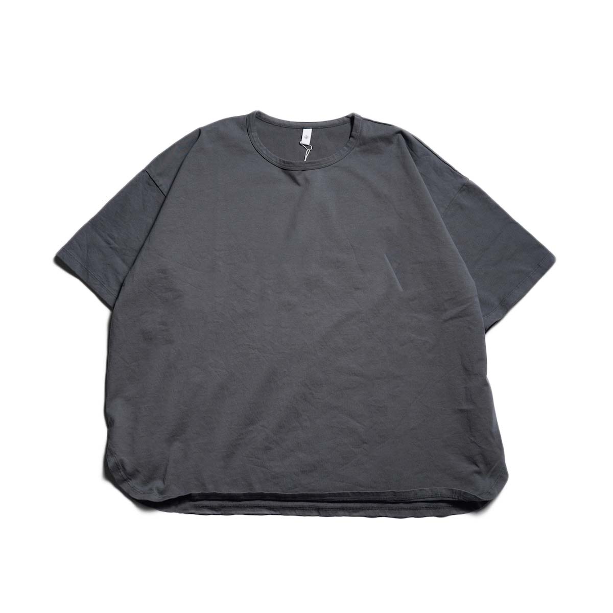 maison de soil / COTTON JERSEY CREW-NECK T-SHIRT (DK.Grey)