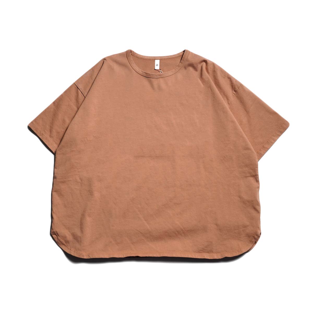 maison de soil / COTTON JERSEY CREW-NECK T-SHIRT (DK.Orange)