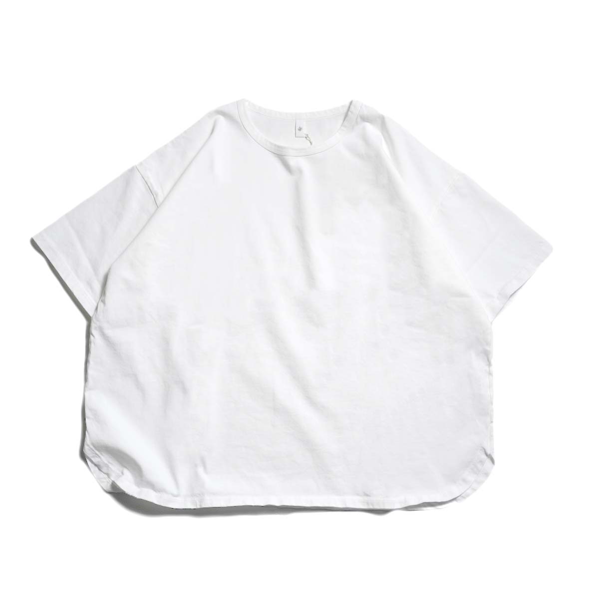 maison de soil / COTTON JERSEY CREW-NECK T-SHIRT (White)