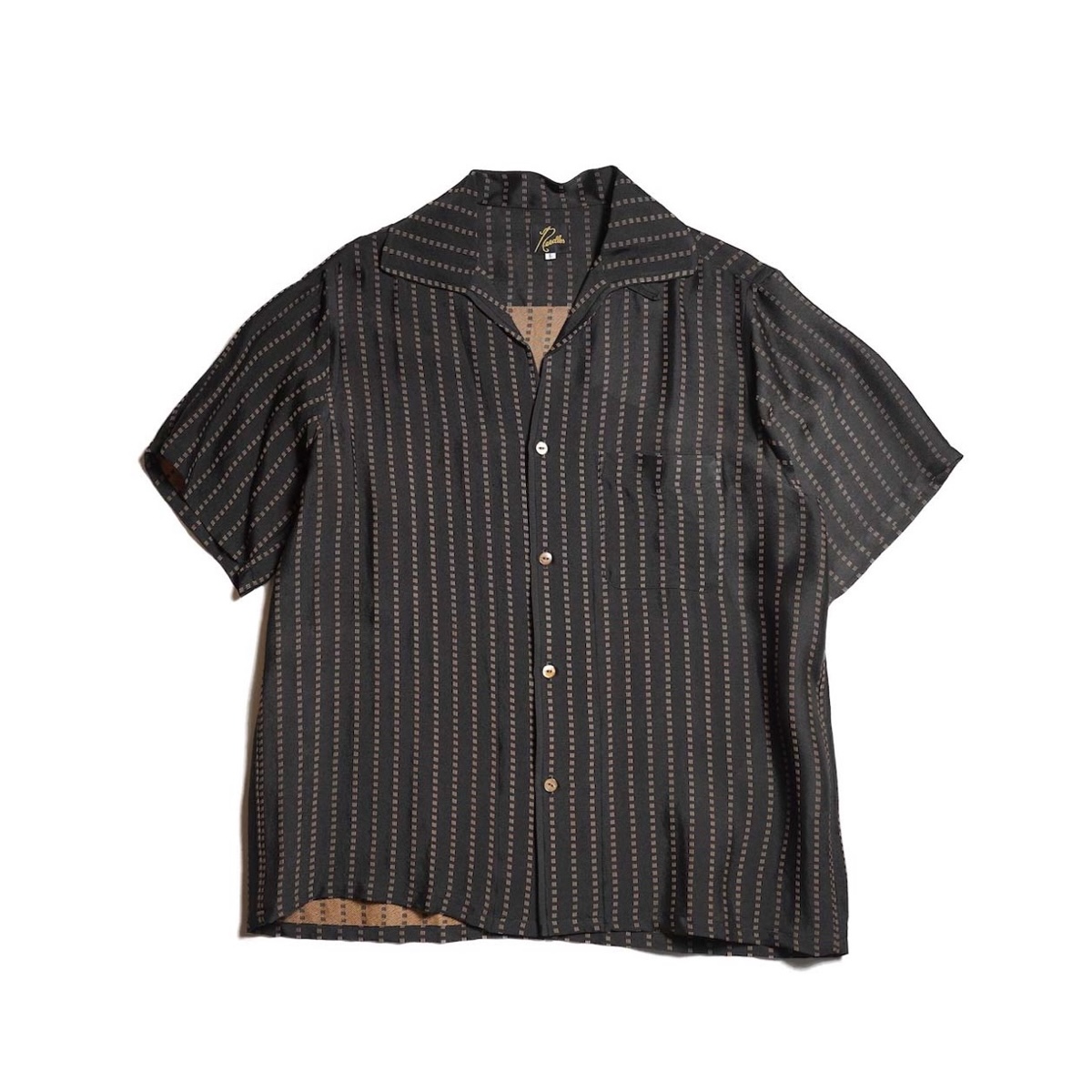Needles / S/S Italian Collar Shirt - Jacquard Cloth (Square)