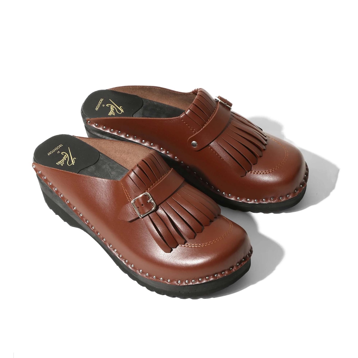 Needles × Troentorp / Swedish Clog - Kilt &amp; Strap / Smooth (Brown)