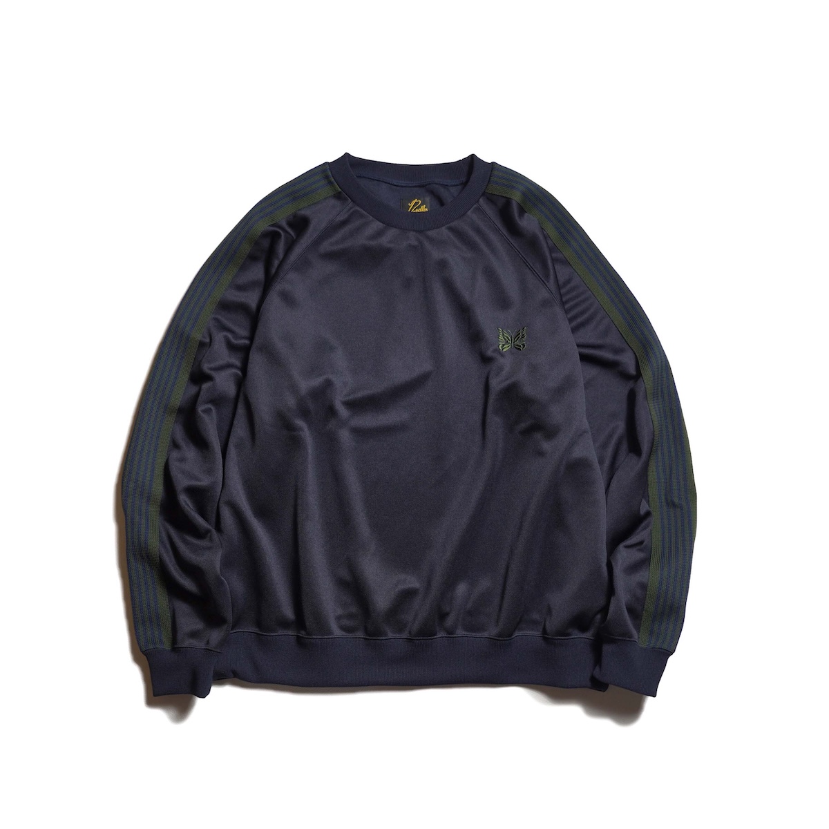 Needles / Track Crew Neck Shirt - Poly Smooth (Navy)
