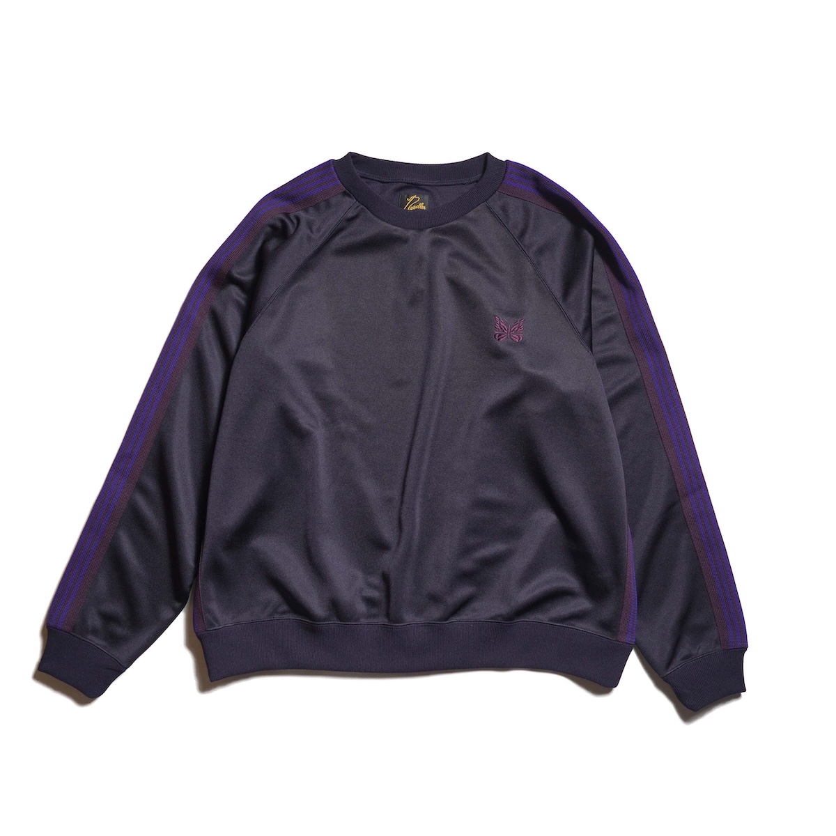 Needles / Track Crew Neck Shirt - Poly Smooth (Purple)