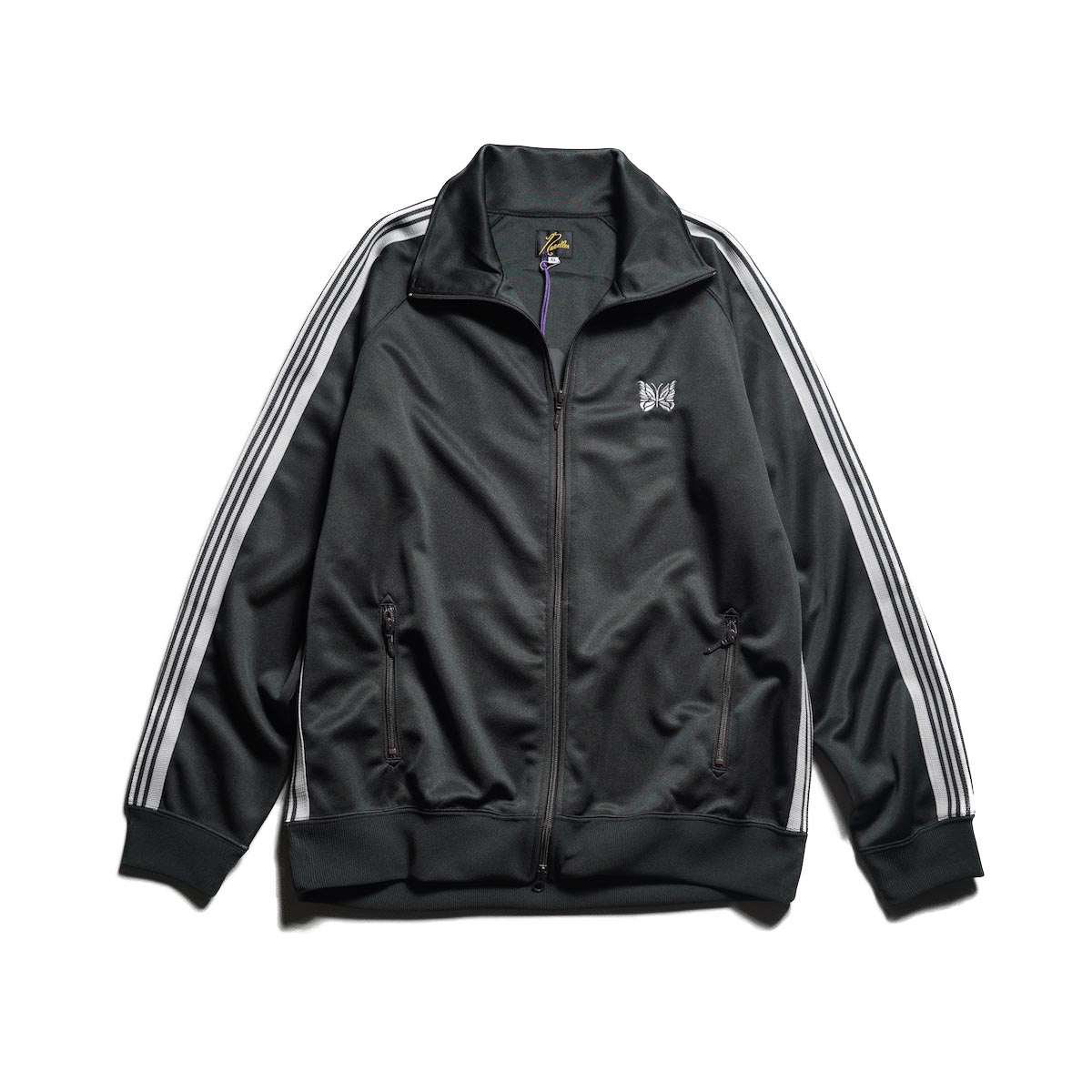 Needles / Track Jacket - Poly Smooth (Charcoal)