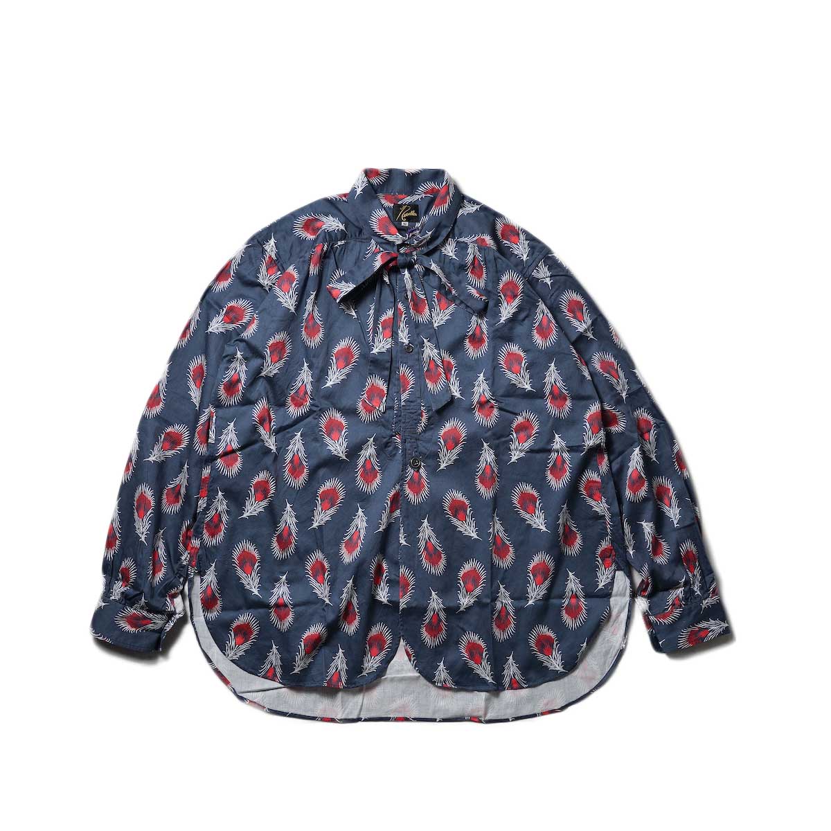Needles / Ascot Collar EDW Shirt - Cotton Sateen / Printed (Feather)