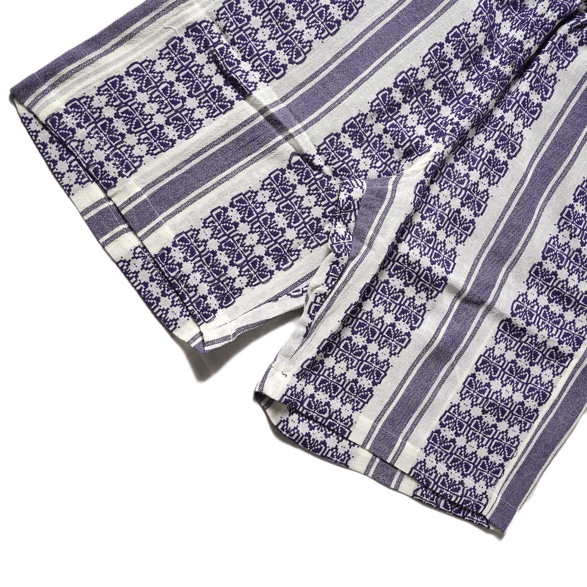 Needles / BASKETBALL SHORT - PAPILLON STRIPE DOBBY JQ (White)裾