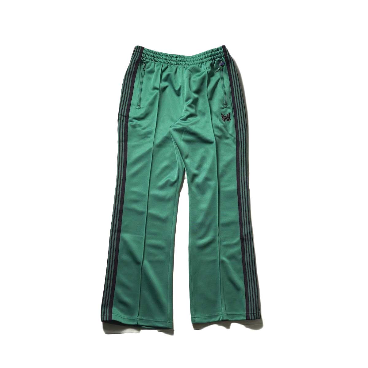 Needles / Boot Cut Track Pant -Poly Smooth (Emerald) 正面