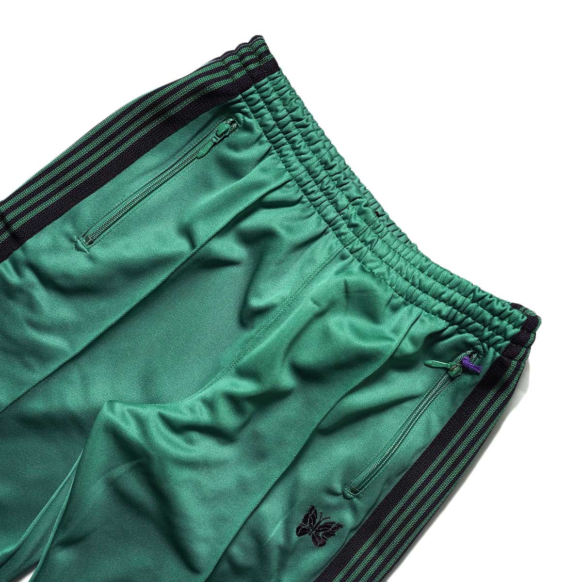 Needles / Boot Cut Track Pant -Poly Smooth (Emerald) ウエスト