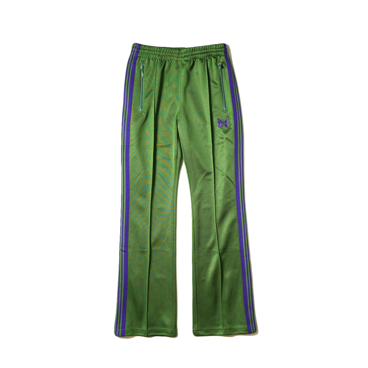 Needles / Boot Cut Track Pant -Poly Smooth (Ivy Green)