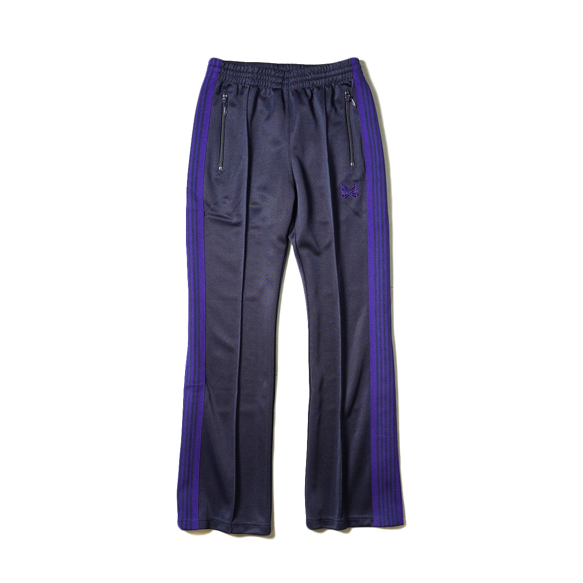 Needles / Boot Cut Track Pant -Poly Smooth (Navy)