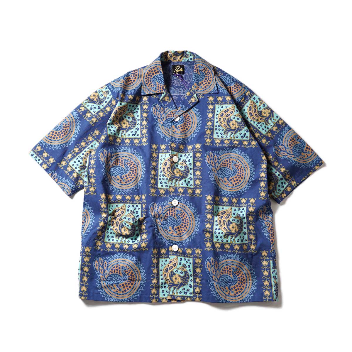 Needles / Cabana Shirt - Cotton Cloth / Batic Pt. (Blue)
