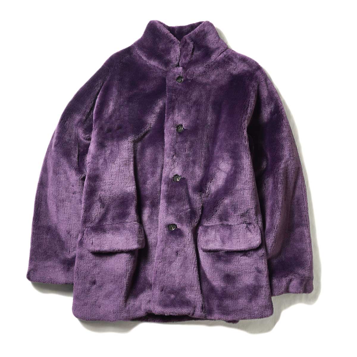 Needles / S.C. Car Coat - Faux Fur (Purple) 正面