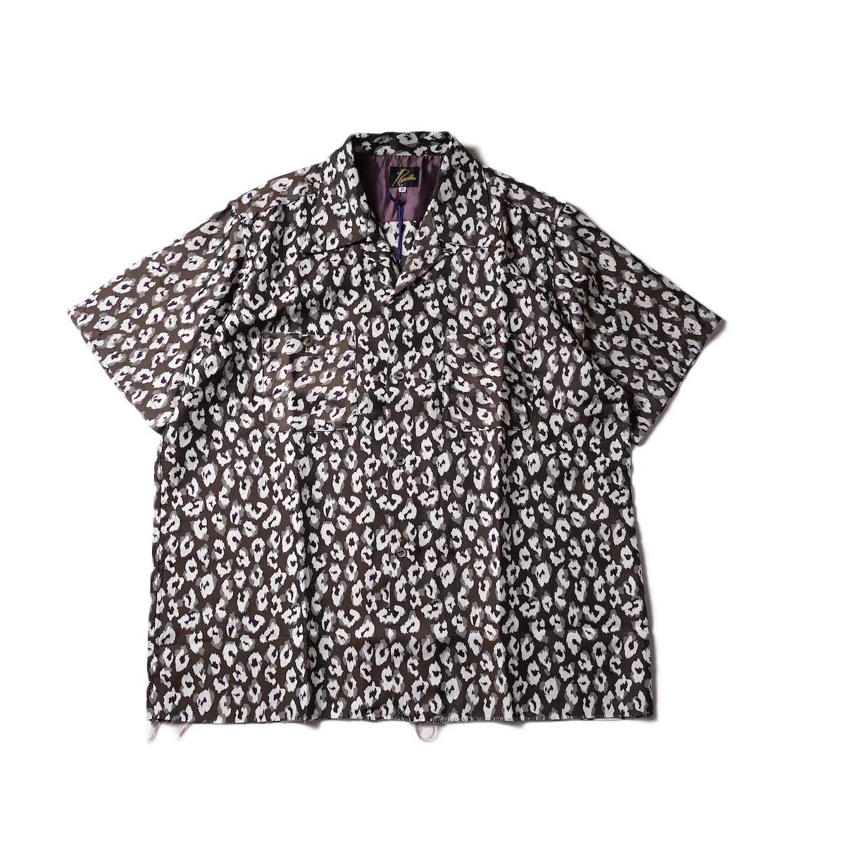 Needles / C.O.B. S/S Classic Shirt - Jacqard (Leopard)