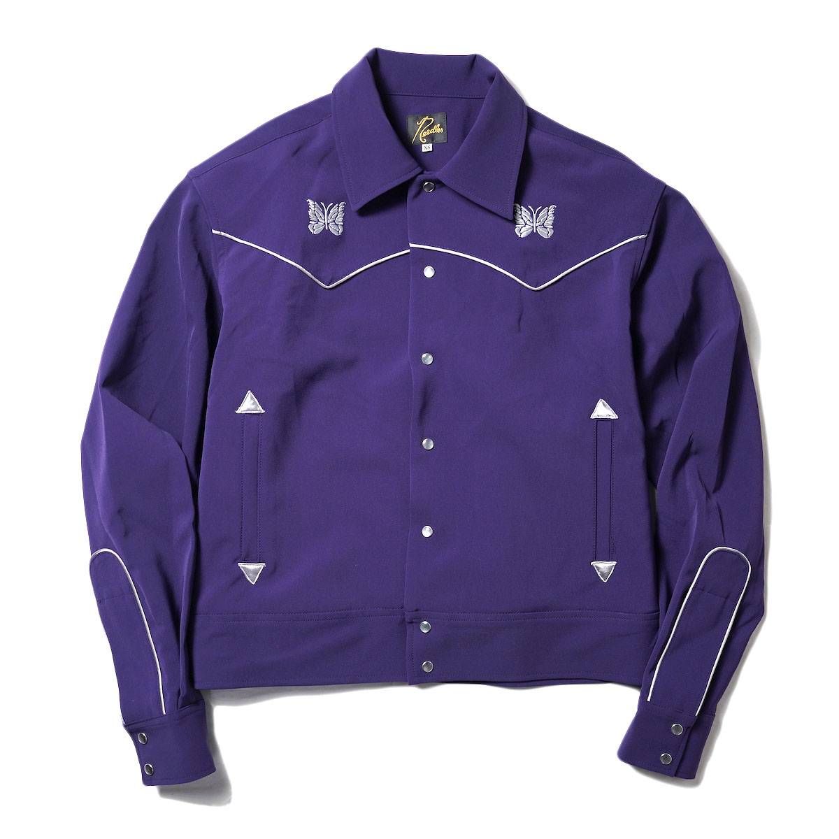 Needles / PIPING COWBOY JAC-PE/PU DOUBLE CLOTH (Dk.Purple)