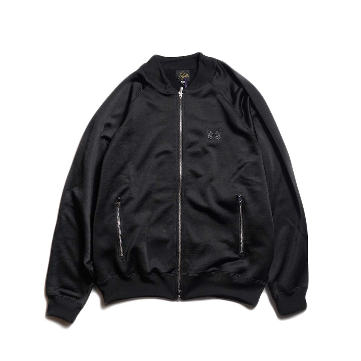 Needles / Dolman Sleeve Track Jacket - Bright Jersey (Black)