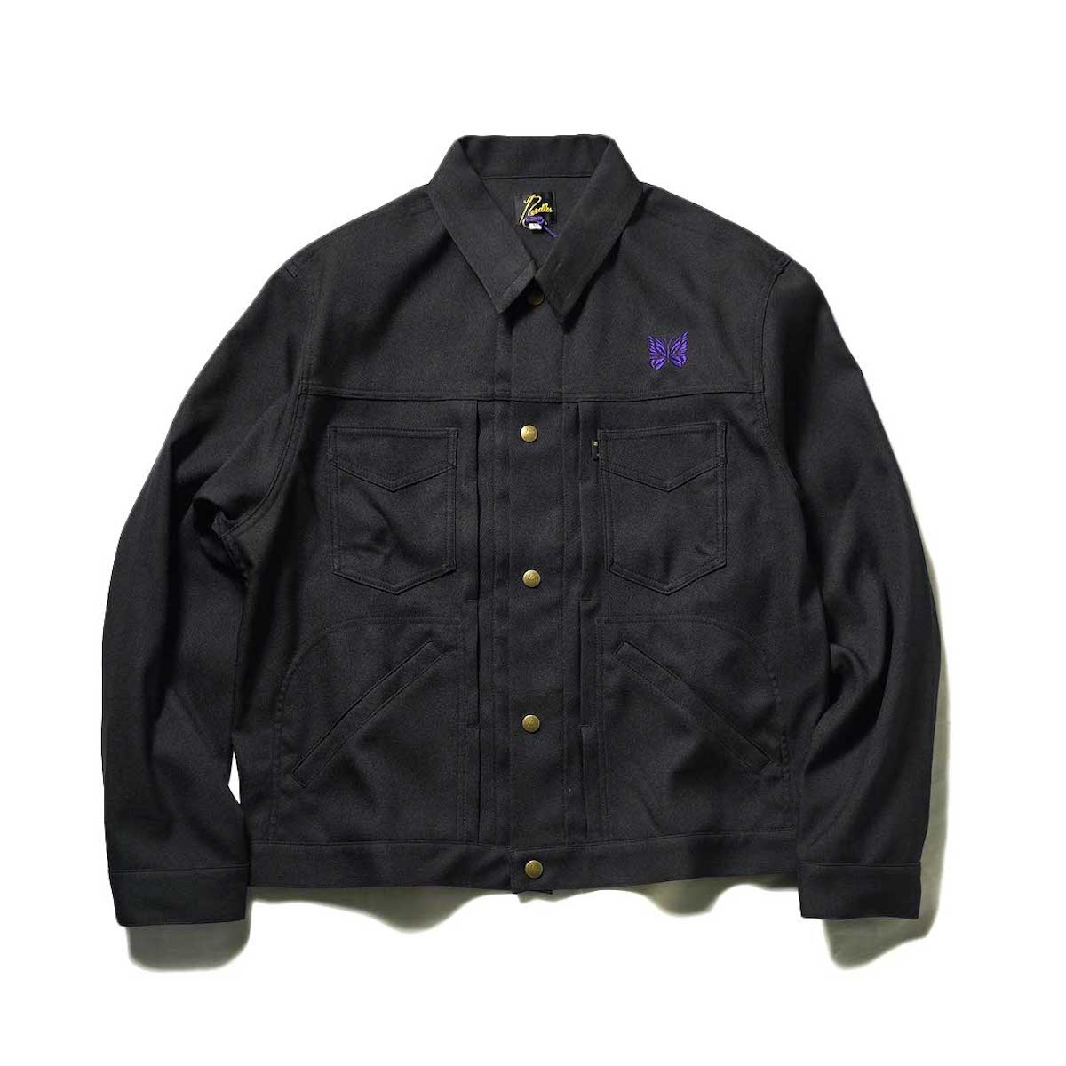 Needles / PENNY JEAN JACKET - POLY TWILL (Black)正面