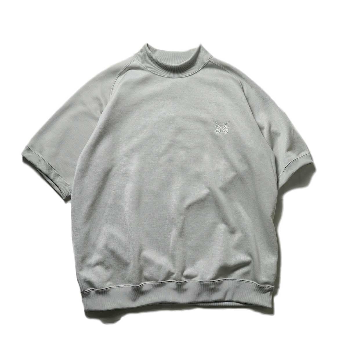 Needles / S/S Mock Neck Tee (Ice white)正面