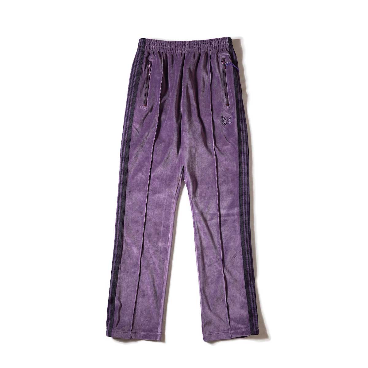 Needles / Narrow Track Pant - C/Pe Velour (Purple)
