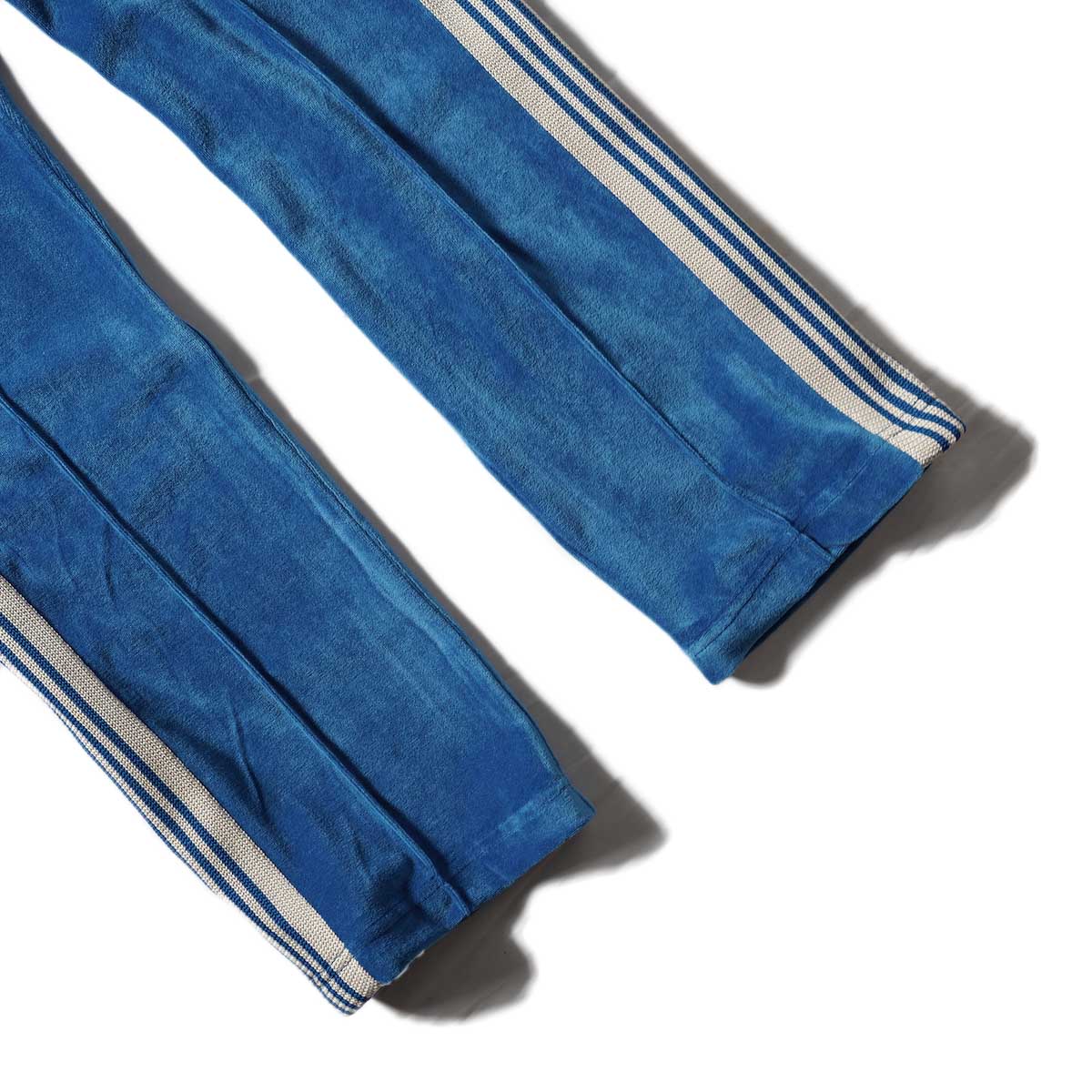 Needles / NARROW TRACK PANT - C/PE VELOUR (Blue)裾