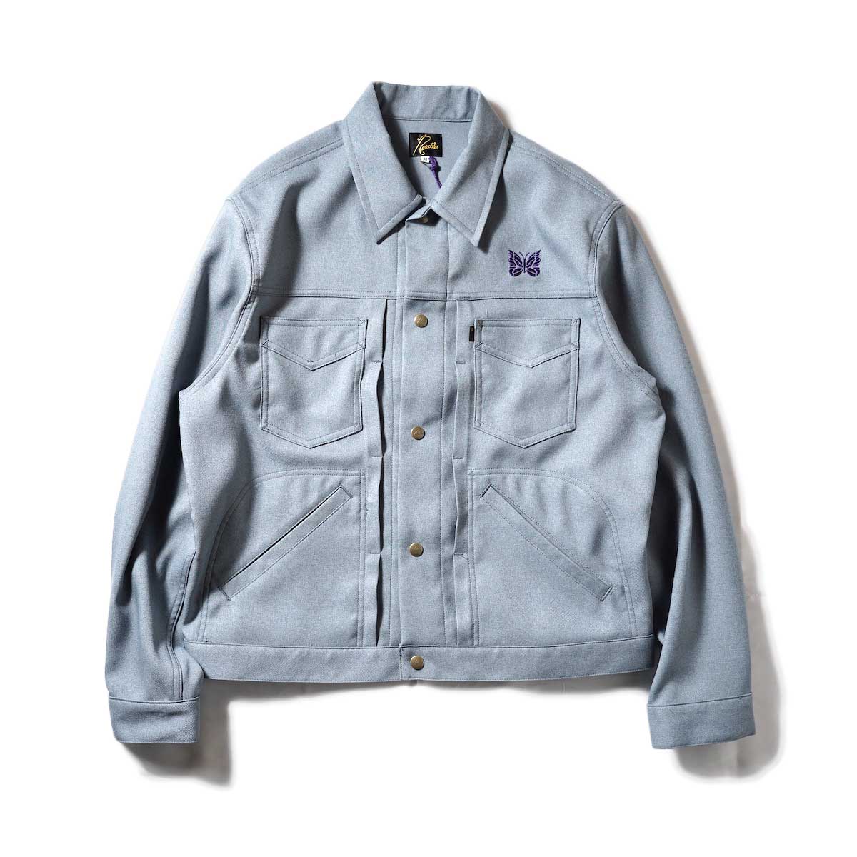Needles / PENNY JEAN JACKET - POLY TWILL (Blue Gray)正面