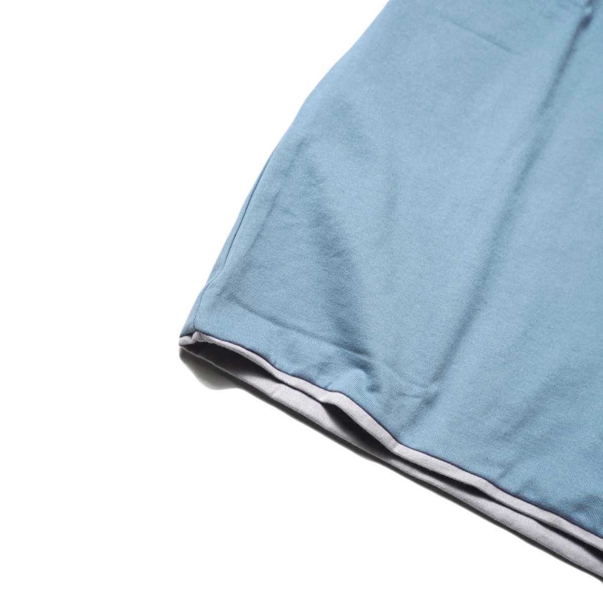 Needles / S/S Reversible Tee - Cotton Jersey (Blue Grey)裾